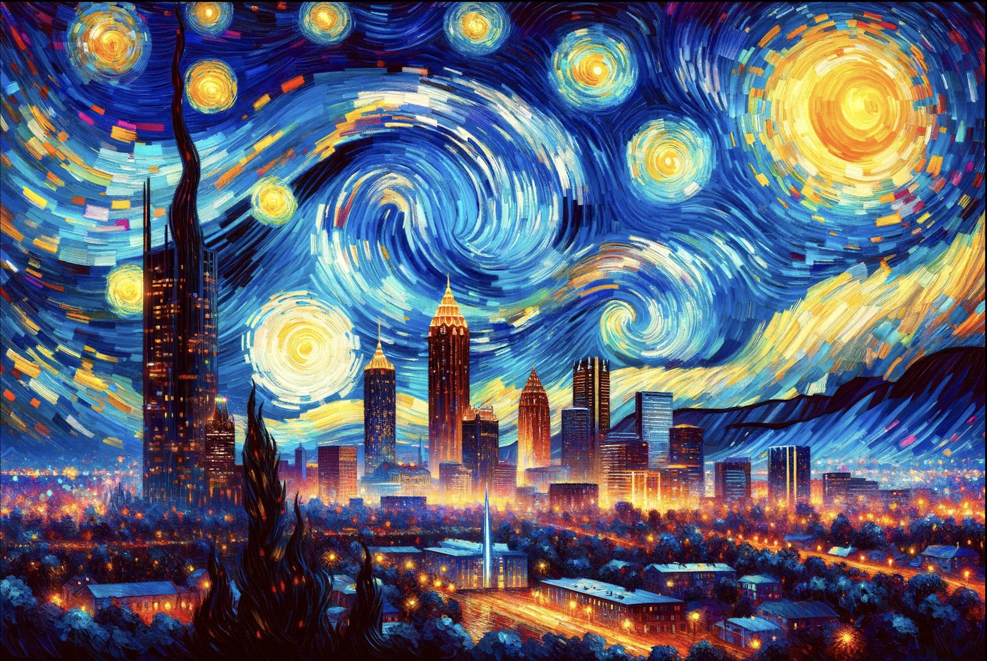 Starry Night, Atlanta edition.